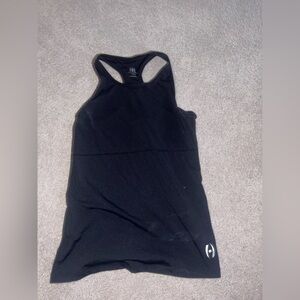 Black athletic tank top